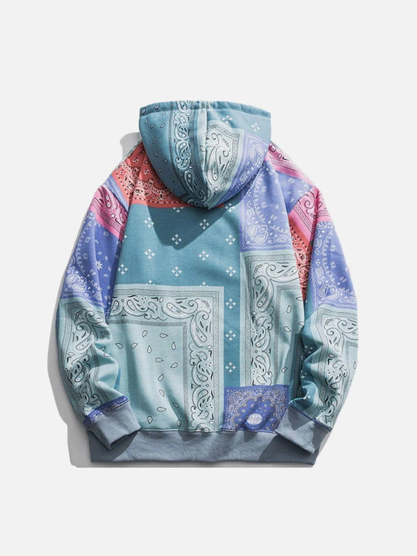 OPULA PATCHWORK COLORFUL HOODIE