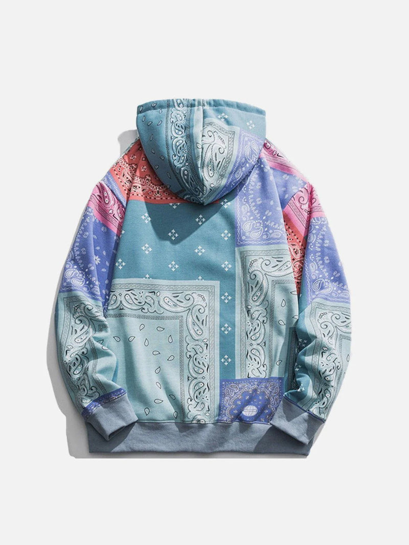 OPULA PATCHWORK COLORFUL HOODIE
