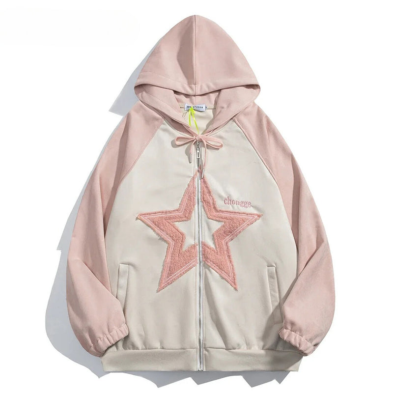 OPULA FLUFFY STAR HOODIE