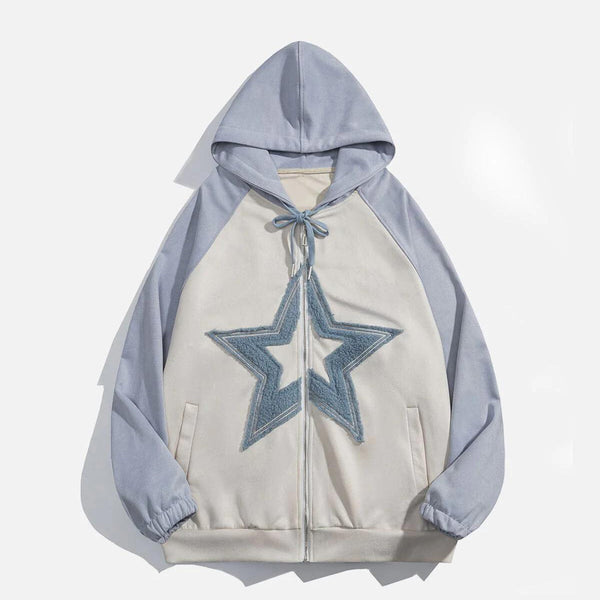 OPULA FLUFFY STAR HOODIE