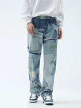 OPULA PATCHWORK VINTAGE RETRO DENIM JEAN