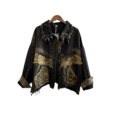 CUSTOM DESIGN PATCHWORK LEOPARD JACKET