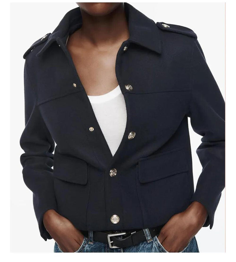 OPULA GOLD BUCKLE SOFT COAT
