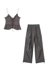 VINTAGE LACING TWO PIECE SUIT
