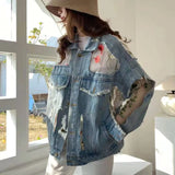 PATCHWORK LACE DENIM JACKET