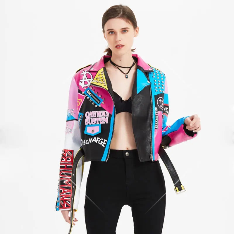 PUNK RIVET STREETWEAR JACKET