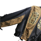 OPULA CUSTOM DESIGN LIMITED EDITION LEOPARD DENIM CEKET