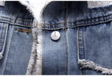 PATCHWORK LACE DENIM JACKET