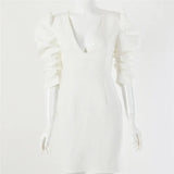 OPULA WHITE ELEGANT VESTIDO