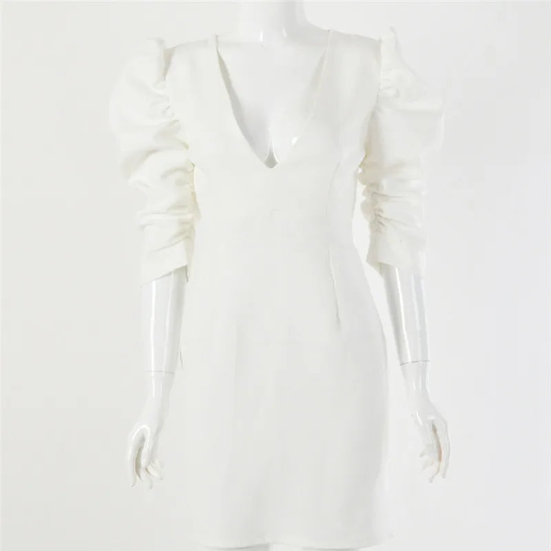 OPULA WHITE ELEGANT VESTIDO