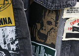 TRENDY NEWS PATCH VINTAGE DENIM JACKET