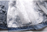PATCHWORK LACE DENIM JACKET
