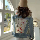 PATCHWORK LACE DENIM JACKET