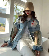 PATCHWORK LACE DENIM JACKET