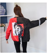 CLOWN PRINT BASEBALL JACKET