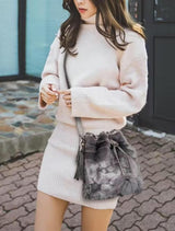 FURYY CROSSBODY POM-POM BAG