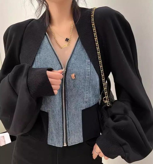 IRREGULAR TWO PIECE JACKET