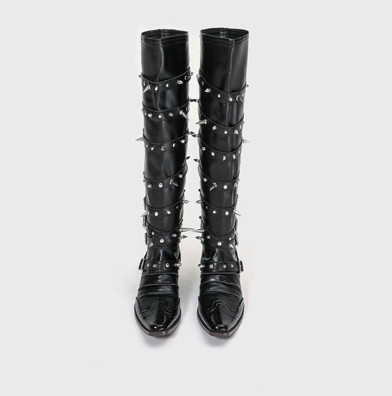 OPULA METAL KNIGHT BOOTS