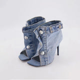 OPULA DENIM HIGH HEELS