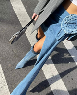 WILD ROSE DENIM SKIRT