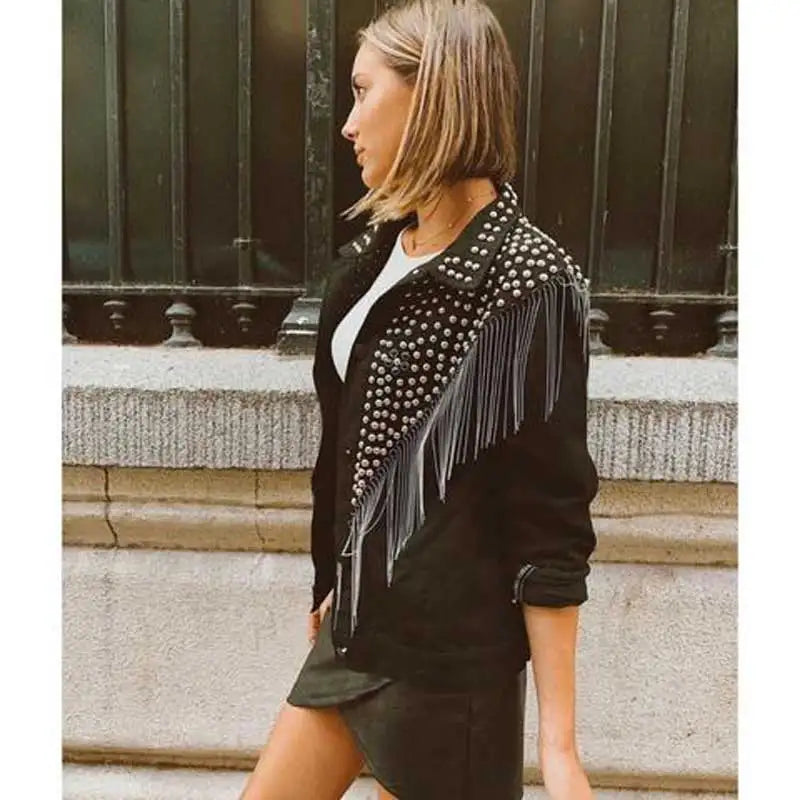 KOREAN TASSEL DENIM JACKET