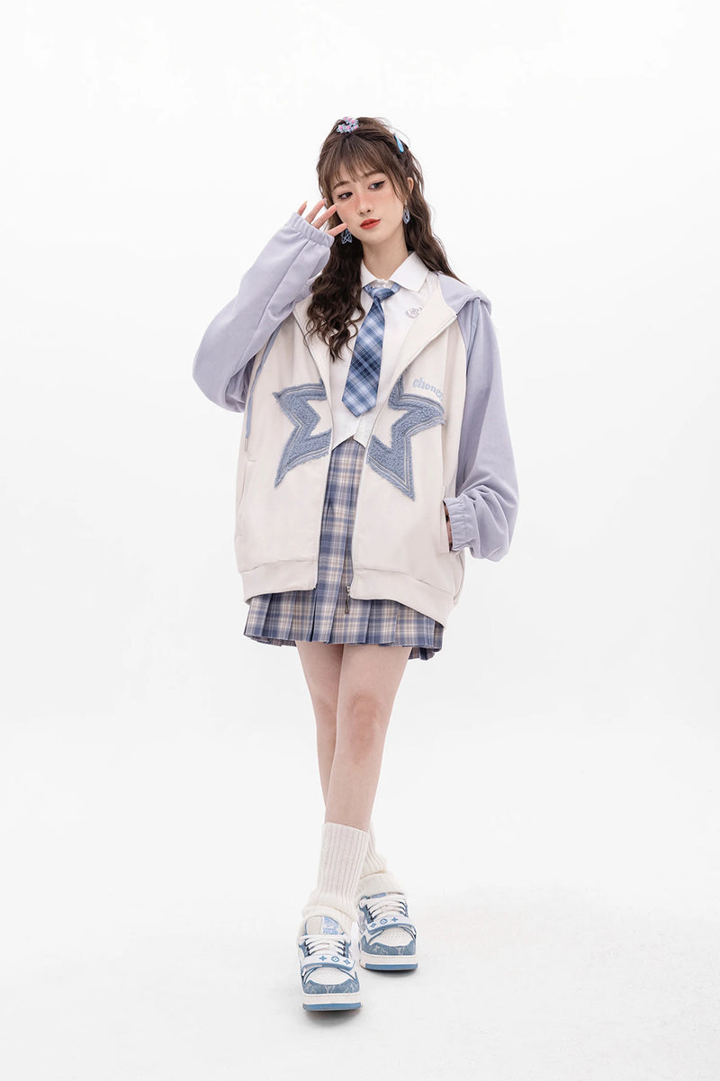 OPULA FLUFFY STAR HOODIE