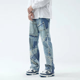 OPULA PATCHWORK VINTAGE RETRO DENIM JEAN