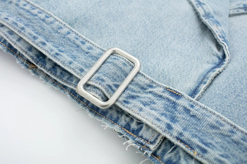 OPULA VINTAGE CROP WASHED DENIM JACKET
