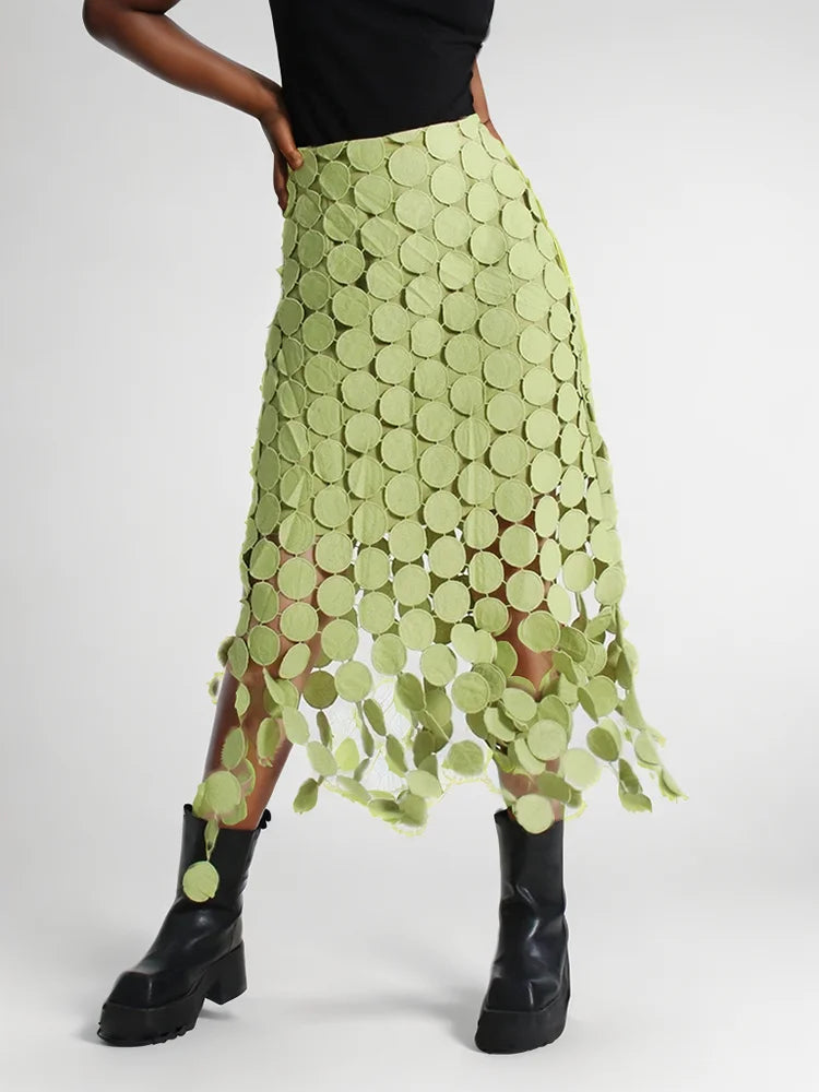 ASYMMETRICAL TASSEL SKIRT