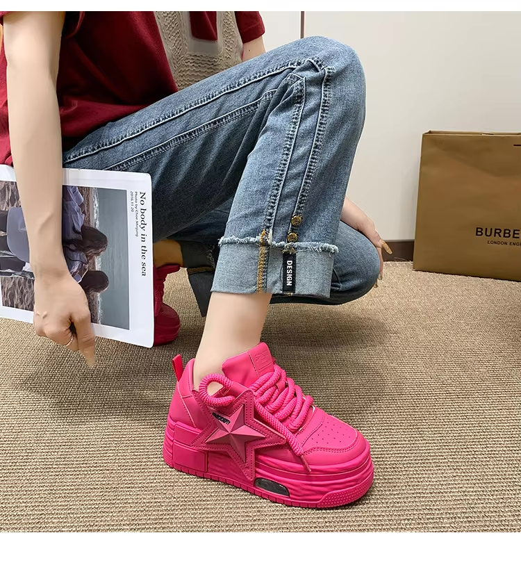 FLASHY STAR PLATFORM SNEAKERS