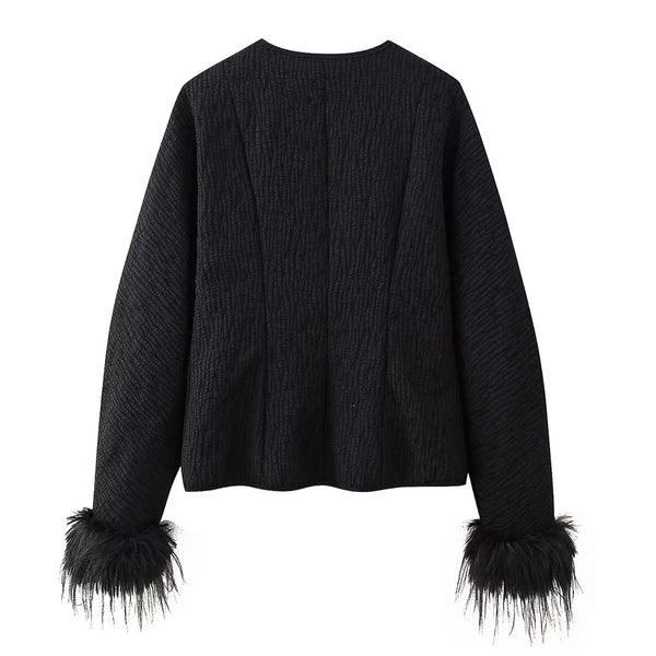 OPULA LACE UP CRACK JACKET