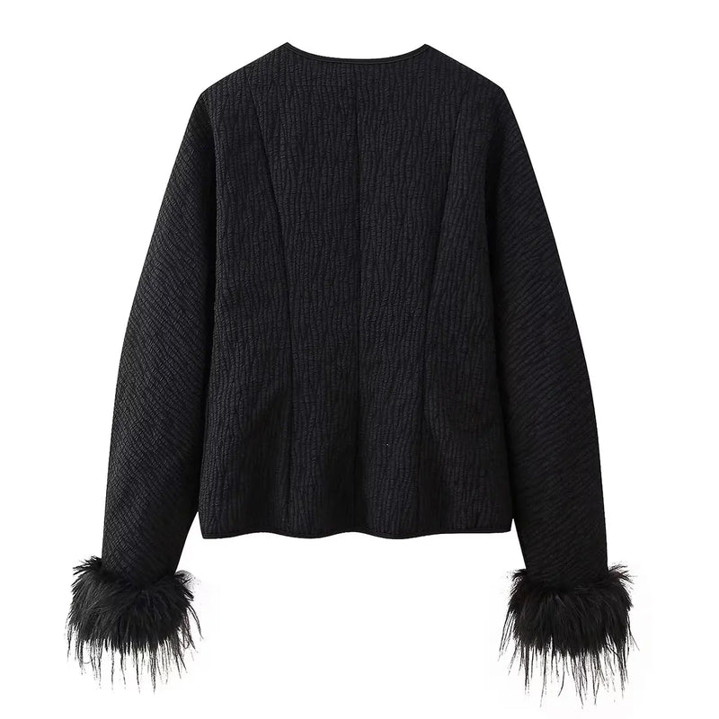 OPULA LACE UP CRACK JACKET