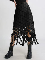 ASYMMETRICAL TASSEL SKIRT