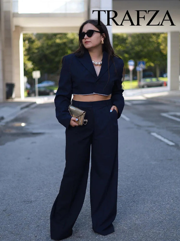 OPULA VERSATILE CROP BLAZER SET