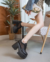 CRYSTAL HIGH HEEL BOOTS