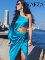 OPULA ASYMMETRIC ELEGANT PARTY DRESS