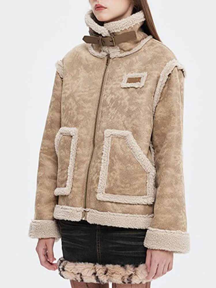 VINTAGE FLEECE WOOL COAT