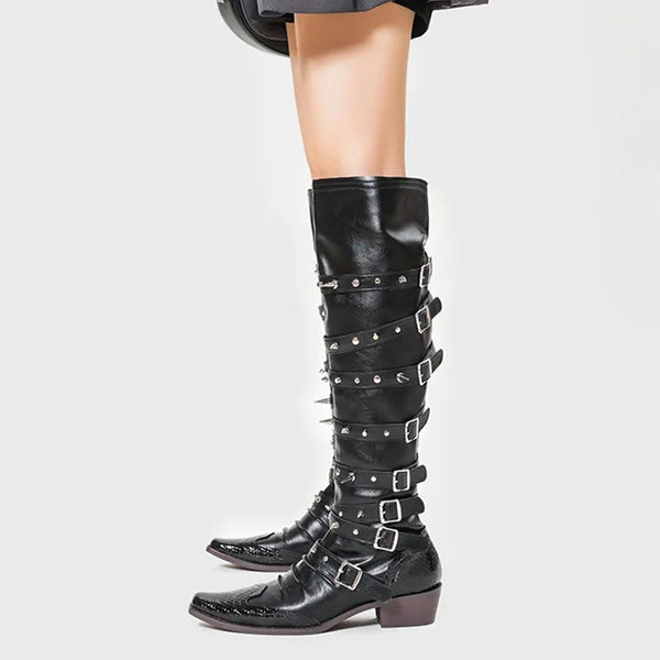 OPULA METAL KNIGHT BOOTS