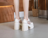 CRYSTAL HIGH HEEL BOOTS