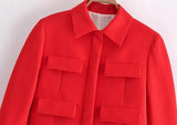 OPULA CASUAL RED TWO PIECE SET