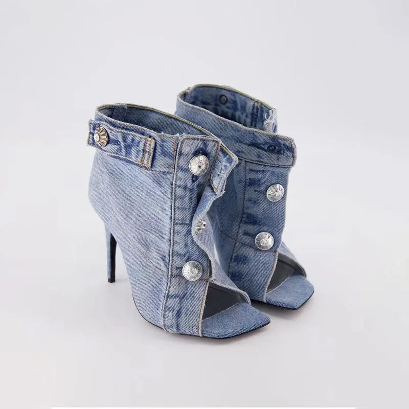 OPULA DENIM HIGH HEELS