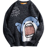KNITTED SHARK LOOSE JUMPER