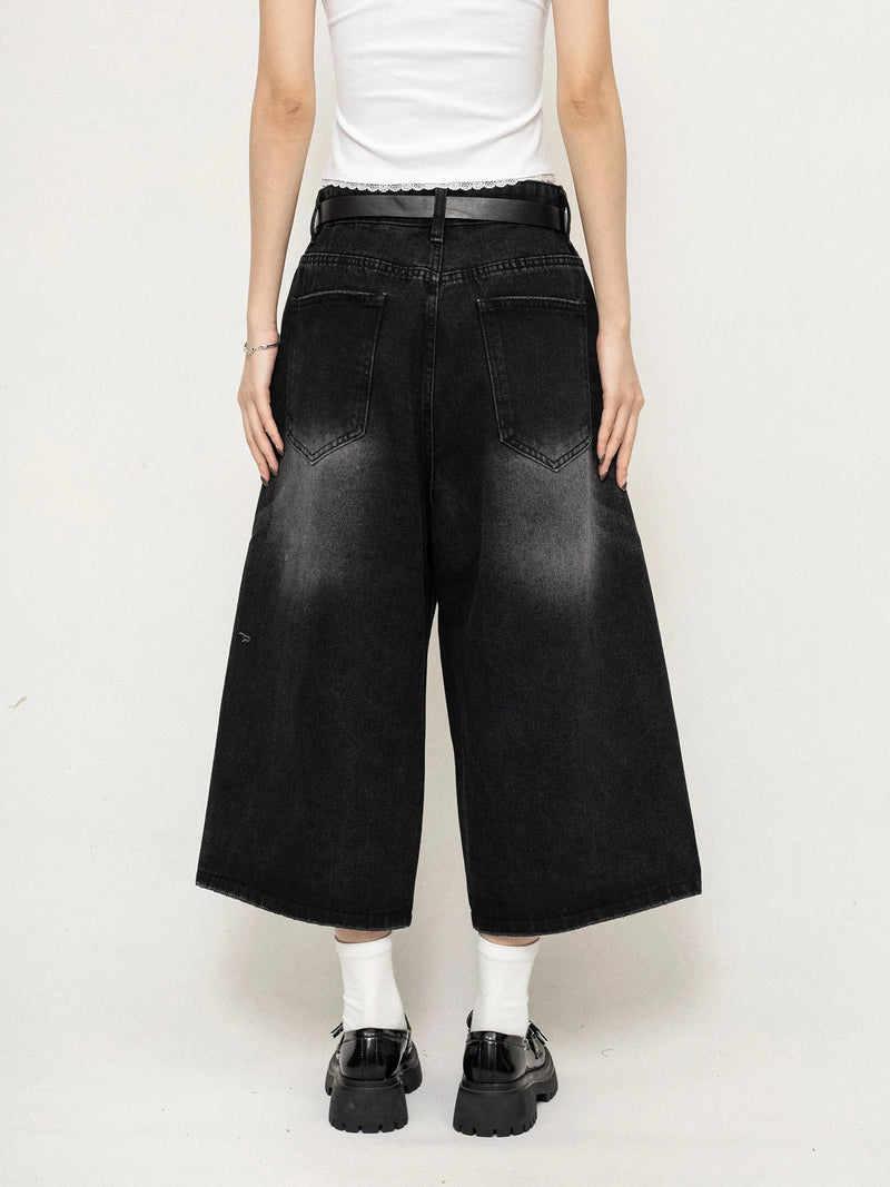 VINTAGE KNEE LENGTH OVERSIZE JEAN