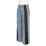 VINTAGE STRIPED BAGGY JEANS