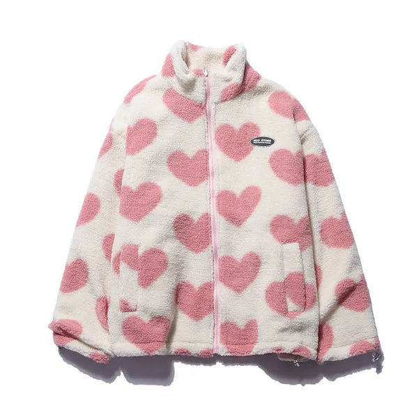 REVERSIBLE CAPITONE HEARTS JACKET