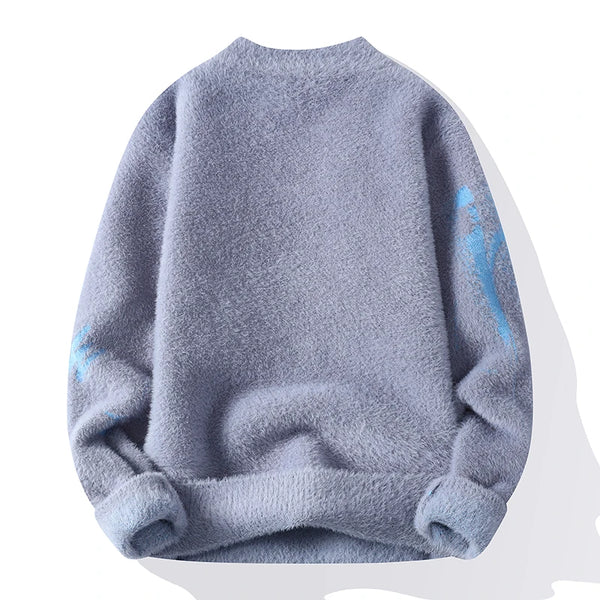 KNITTED LETTER SCRAWL KAZAK