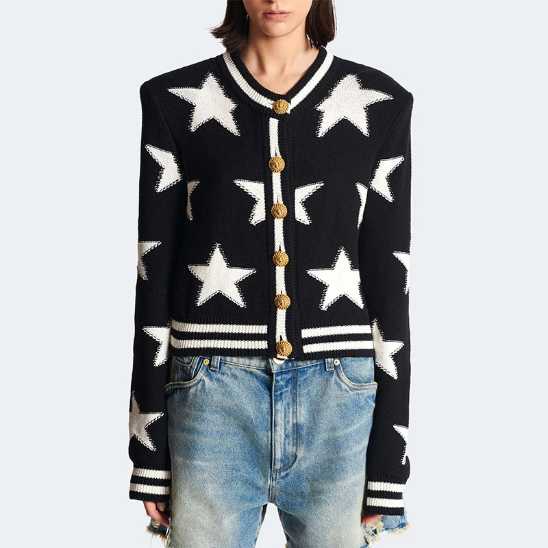 OPULA ICONIC STAR CARDIGAN