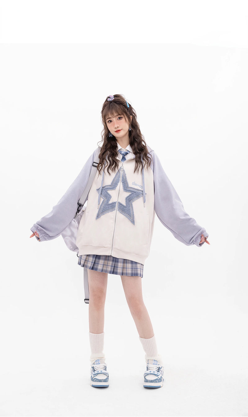 OPULA FLUFFY STAR HOODIE