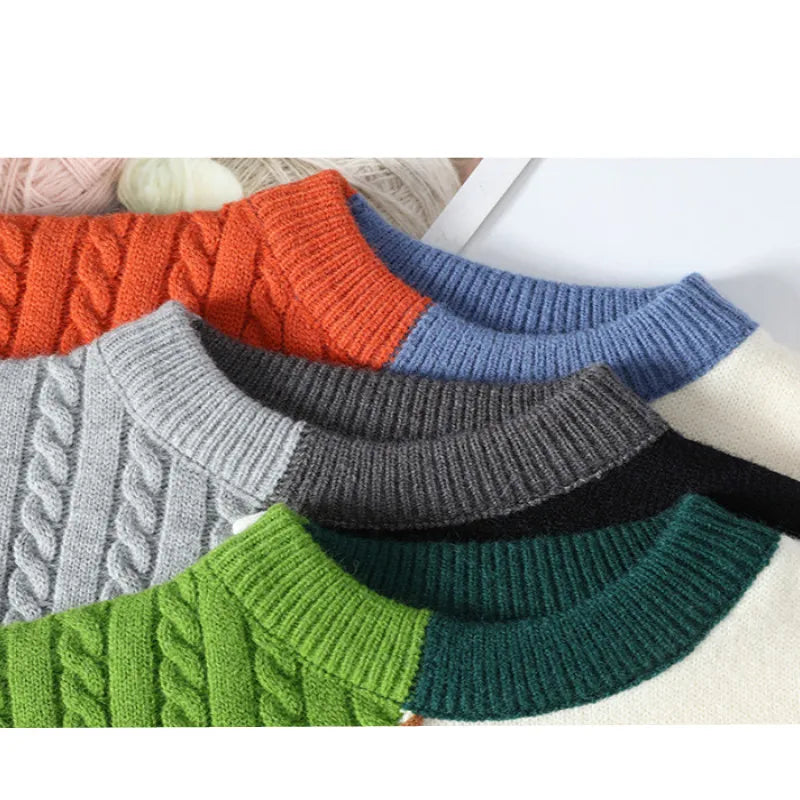 B'DIFFERENT PATCHWORK PULLOVER KAZAK