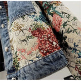 SPLICING COWGIRL DENIM JACKET